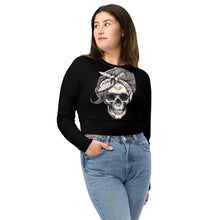Charger l'image dans la galerie, Afan black bandana skull crop top