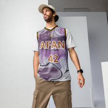 Charger l'image dans la galerie, Afan purple marble fanatik alternate basketball jersey