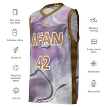 Charger l'image dans la galerie, Afan purple marble fanatik alternate basketball jersey
