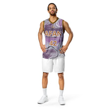 Charger l'image dans la galerie, Afan purple marble fanatik alternate basketball jersey