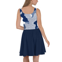 Charger l'image dans la galerie, Afan blue camo skater dress