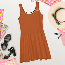 Charger l'image dans la galerie, Afan burnt orange skater dress