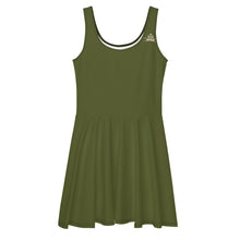 Charger l'image dans la galerie, Afan army green skater dress