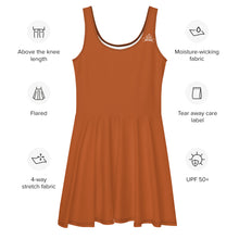 Charger l'image dans la galerie, Afan burnt orange skater dress