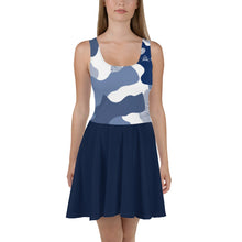 Charger l'image dans la galerie, Afan blue camo skater dress