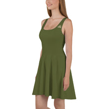 Charger l'image dans la galerie, Afan army green skater dress