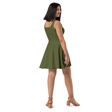 Charger l'image dans la galerie, Afan army green skater dress