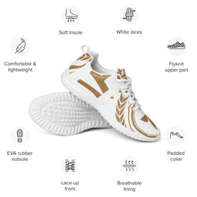 Charger l'image dans la galerie, Afan white & gold royalty men’s athletik shoes