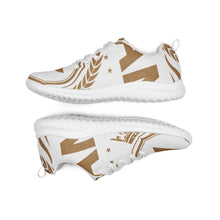 Charger l'image dans la galerie, Afan white & gold royalty men’s athletik shoes