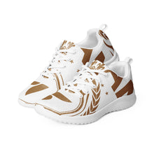 Charger l'image dans la galerie, Afan white & gold royalty men’s athletik shoes