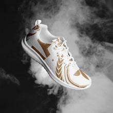 Charger l'image dans la galerie, Afan white & gold royalty men’s athletik shoes