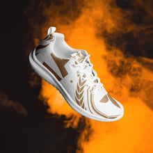 Charger l'image dans la galerie, Afan white & gold royalty men’s athletik shoes