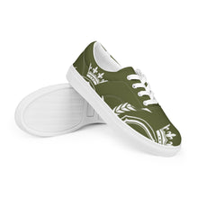 Charger l'image dans la galerie, Afan army green & white liberty shoes for men