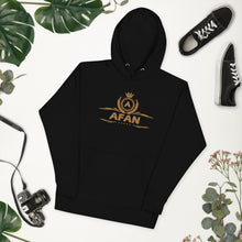 Charger l'image dans la galerie, Afan unisex hoodie gold embroidery