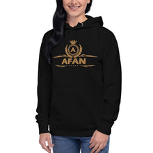 Charger l'image dans la galerie, Afan unisex hoodie gold embroidery