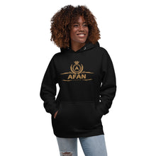 Charger l'image dans la galerie, Afan unisex hoodie gold embroidery