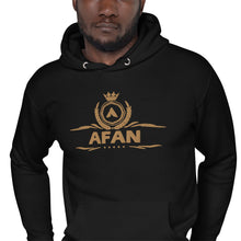 Charger l'image dans la galerie, Afan unisex hoodie gold embroidery
