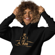 Charger l'image dans la galerie, Afan unisex hoodie gold embroidery