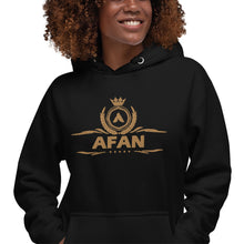 Charger l'image dans la galerie, Afan unisex hoodie gold embroidery