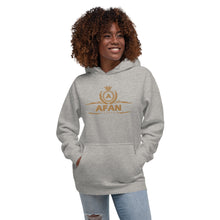 Charger l'image dans la galerie, Afan unisex hoodie gold embroidery