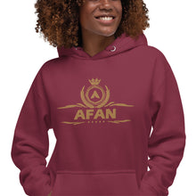 Charger l'image dans la galerie, Afan unisex hoodie gold embroidery