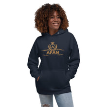 Charger l'image dans la galerie, Afan unisex hoodie gold embroidery