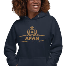 Charger l'image dans la galerie, Afan unisex hoodie gold embroidery
