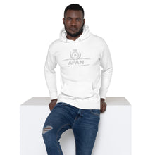 Charger l'image dans la galerie, Afan unisex hoodie white embroidery