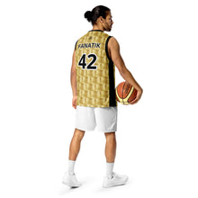 Charger l'image dans la galerie, Afan gold bricks black alternate fanatik basketball jersey
