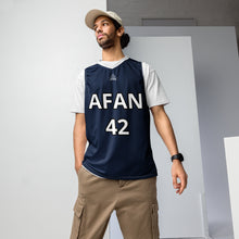 Charger l&#39;image dans la galerie, Afan navy fanatik basketball jersey

