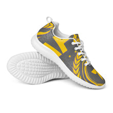 Charger l'image dans la galerie, Afan gold, purple &amp; charcoal royalty men’s athletik shoes
