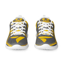 Charger l'image dans la galerie, Afan gold, purple &amp; charcoal royalty men’s athletik shoes

