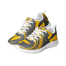 Charger l'image dans la galerie, Afan gold, purple &amp; charcoal royalty men’s athletik shoes
