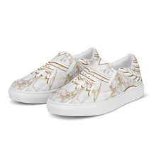 Charger l'image dans la galerie, Afan gold marble men’s slip-on shoes

