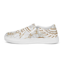 Charger l'image dans la galerie, Afan gold marble men’s slip-on shoes
