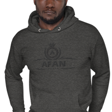 Charger l&#39;image dans la galerie, Afan unisex hoodie black embroidery
